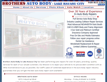 Tablet Screenshot of havasubrothersautobody.com